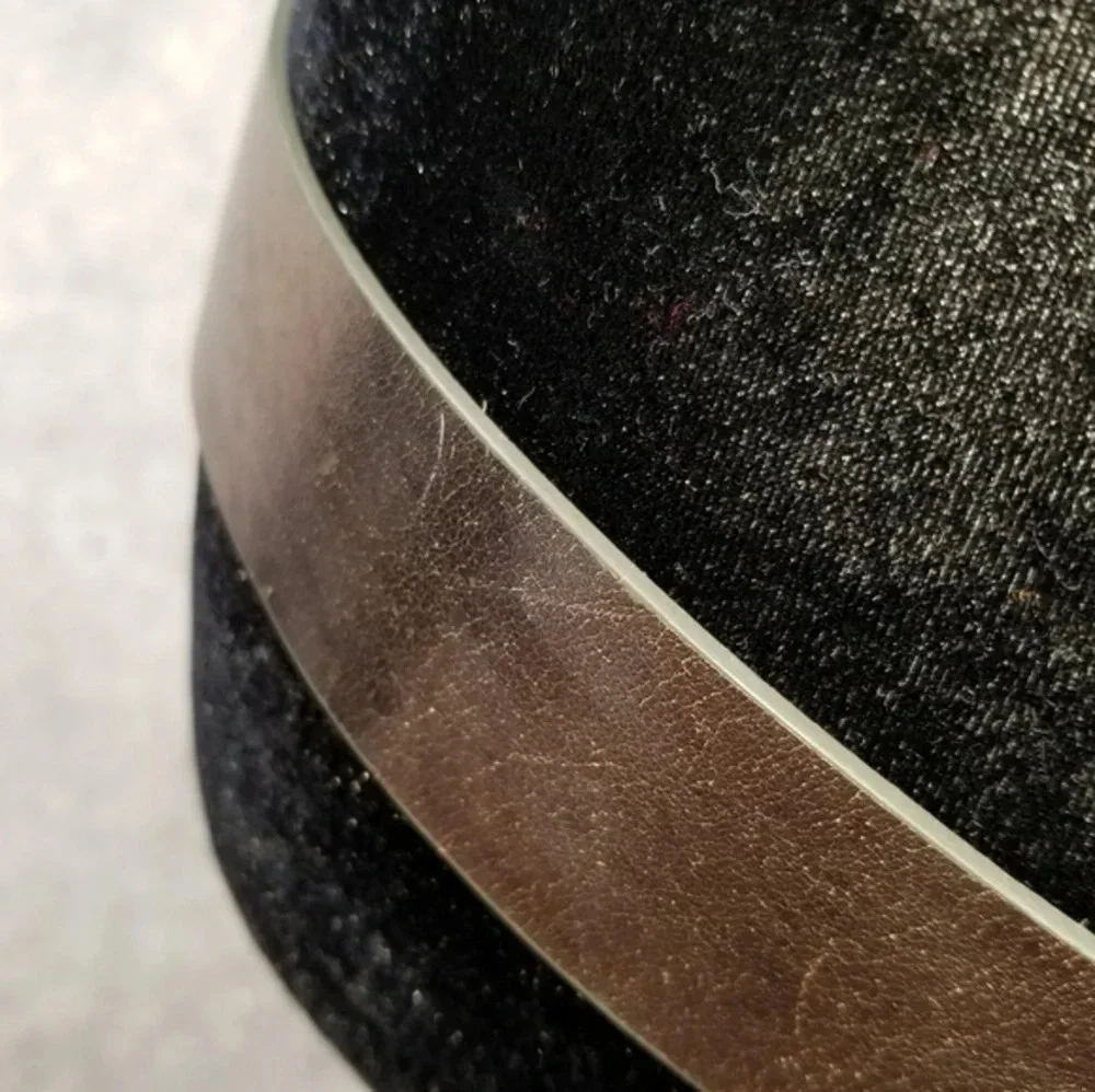 Flower metallic leather belt‎ L